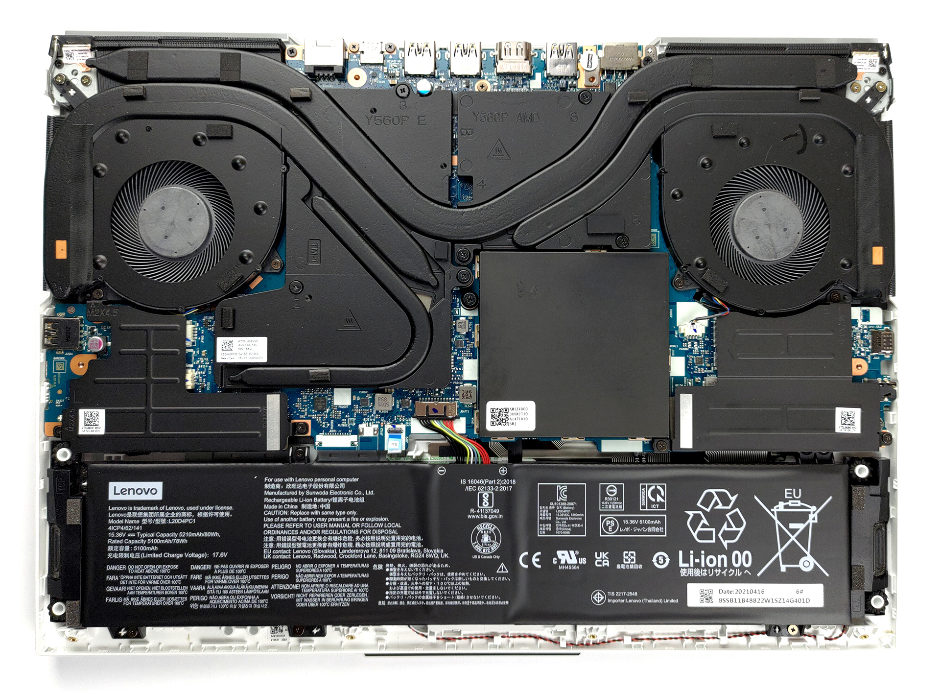 How to replace and fix Lenovo Legion 5 Pro 16ACH6H 5CB1C93175 gray backlit Italian IT keyboard palmrest (Legion 5 pro 16ach6h)